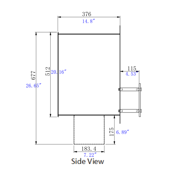 2 sided bio ethanol firebox insert